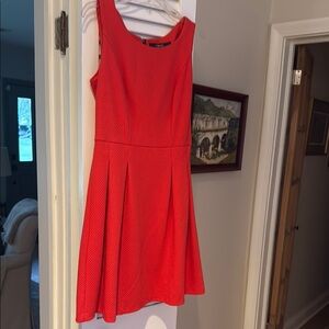 Next Vibrant Red Textured Mini Dress